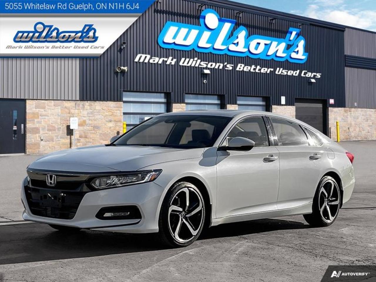 Used 2019 Honda Accord Sedan Sport Sunroof, Heated Seats, Adaptive Cruise, CarPlay + Android, Rear Camera, Alloy Wheels & more!! for sale in Guelph, ON