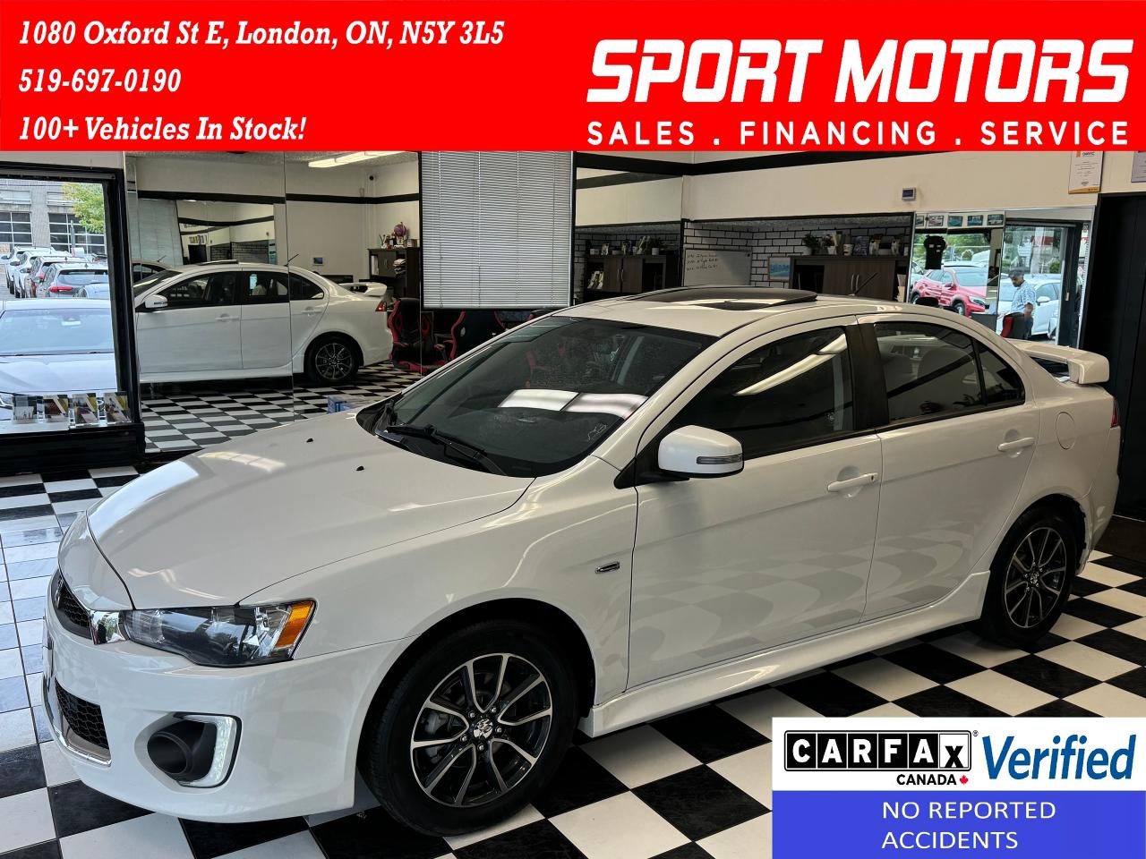 Used 2016 Mitsubishi Lancer SE+Roof+Camera+Heated Seats+A/C+CLEAN CARFAX for sale in London, ON