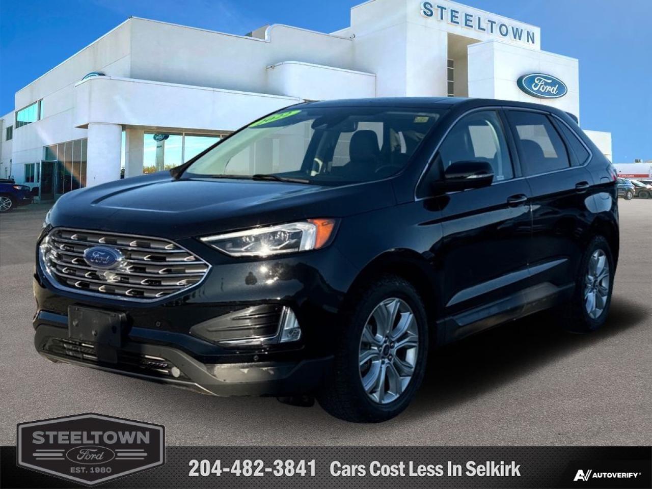 Used 2022 Ford Edge Titanium  - Leather Seats -  Premium Audio for sale in Selkirk, MB