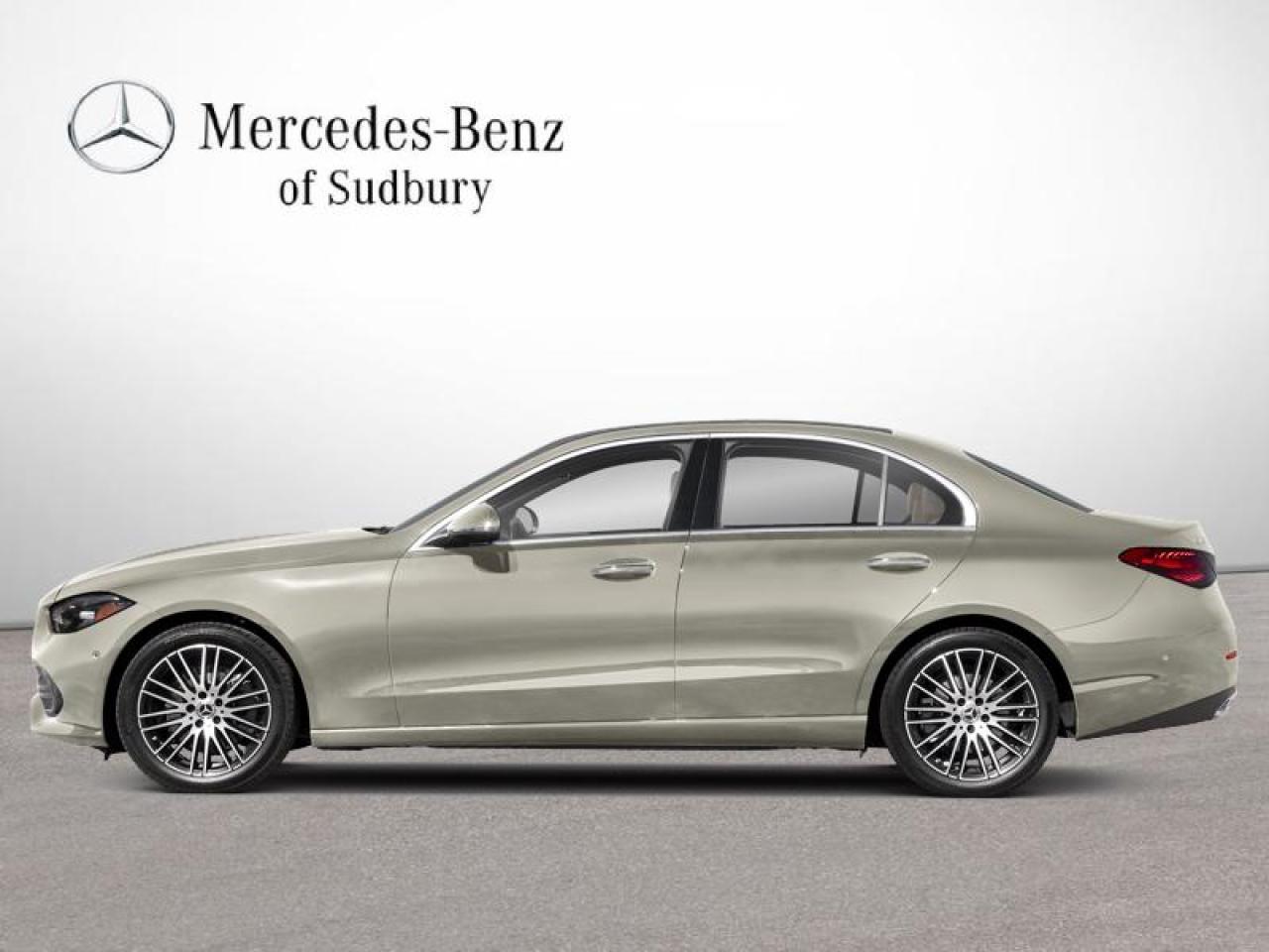 <b>Certified, Premium Plus Package, SiriusXM, Premium Package!</b><br> <br> Check out our wide selection of <b>NEW</b> and <b>PRE-OWNED</b> vehicles today!<br> <br>   Elegant and classy, this 2023 C-Class provides a luxurious driving experience in any environment. This  2023 Mercedes-Benz C-Class is for sale today in Sudbury. <br> <br>This 2023 Mercedes-Benz C-Class remains exceptional in every sense of the word. It has beautiful and bold exterior lines, with a luxurious yet simplistic interior that offers nothing but the best of materials. When you immerse yourself behind the wheel of this gorgeous automobile, youll find an abundance of standard luxuries that highlight its athletically elegant body and refined interior. This  sedan has 10,711 kms and is a Certified Pre-Owned vehicle. Its  mojave in colour  . It has an automatic transmission and is powered by a  2.0L I4 16V GDI DOHC Turbo engine.  And its got a certified used vehicle warranty for added peace of mind. <br> <br> Our C-Classs trim level is C 300 4MATIC Sedan. This sleek C300 sedan rewards you with amazing standard features such as an express open/close dual panel sunroof, LED headlights, automatic ride control suspension, heated front seats with power adjustment, a Nappa leather-wrapped heated steering wheel, ARTICO synthetic leather upholstery, and voice-activated dual-zone climate control. Stay connected while on the road via an 11.9-inch infotainment screen powered by MBUX with Apple CarPlay, Android Auto, Mercedes Me Connect tracking, and mobile hotspot internet access. Safety features include active park assist with automated parking sensors, blind spot detection, active brake assist with autonomous emergency braking, forward collision mitigation, and driver monitoring alert. This vehicle has been upgraded with the following features: Premium Plus Package, Siriusxm, Premium Package. <br> <br>To apply right now for financing use this link : <a href=https://www.mercedes-benz-sudbury.ca/finance/apply-for-financing/ target=_blank>https://www.mercedes-benz-sudbury.ca/finance/apply-for-financing/</a><br><br> <br/>This vehicle has been examined inside and outand under followed by a demanding road test. If deficiencies were found at any time during This Vehicle is Mercedes-Benz Star Certified! the process, they have been repaired, replaced or reconditioned using only genuine Mercedes-Benz parts. Tested by one of our fully trained technicians, a Mercedes-Benz Certified Pre-owned vehicle is only approved and qualifies for the Mercedes-Benz Star Certified Warranty when it meets mandatory inspection standards. How your Mercedes-Benz achieves Certified status. 166-point Inspection: - Engine Test - Fluids - Electrical Systems - Undercarriage/Drivetrain - Appearance Standards - Safety, Security and Solidity - On Road Evaluation.<br> <br/><br>Mercedes-Benz of Sudbury is conveniently located at 2091 Long Lake Road in Sudbury, Ontario. If you cant make it to us, we can accommodate you! Call us today to come in and see this vehicle!<br> Come by and check out our fleet of 20+ used cars and trucks and 50+ new cars and trucks for sale in Sudbury.  o~o