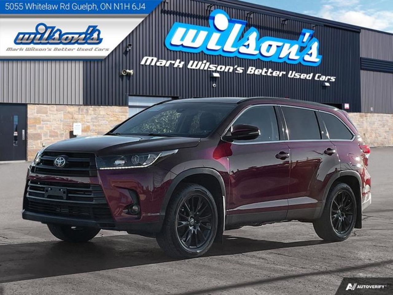 Used 2019 Toyota Highlander SE AWD, Leather, Sunroof, Nav, Heated Seats, Power Liftgate, Rear Camera, Bluetooth, Power Seat for sale in Guelph, ON