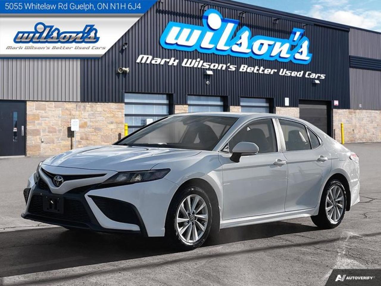 Used 2022 Toyota Camry SE  Leather Trim, Heated Seats, CarPlay + Android, Rear Camera, Power Seat, Alloy Wheels and more! for sale in Guelph, ON