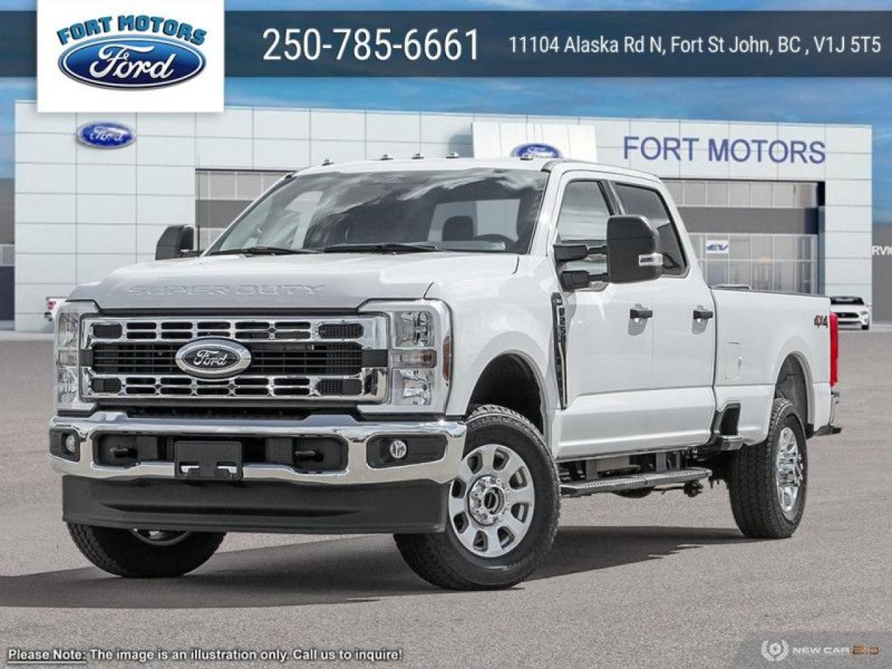 <p>Get ready to conquer any challenge with this brand new 2024 Ford F-250® XLT Super Duty, available now at Fort Motors. This powerful pickup truck is built to handle the toughest jobs, with its robust 6.8L V8 engine and 10-speed automatic transmission.  The Oxford White exterior and Medium Dark Slate interior create a classic and sophisticated look, while the XLT trim level offers a comfortable and well-equipped cabin.</p>
<p>This F-250® XLT is ready for work and play, with features like the Heavy Duty Service Suspension, Camper Package, and Platform Running Boards.  The 9900# GVWR Package ensures you can haul heavy loads with ease, while the Engine Block Heater keeps you going in cold weather.  And with features like SiriusXM Satellite Radio, Remote Start, and Upfitter Switches, youll be connected and in control wherever you go.</p>
<p>Here are five features that will make this F-250® XLT stand out:</p>
<ul>
<li><strong>Heavy Duty Service Suspension:</strong>  Built to handle the toughest jobs, this suspension system provides superior ride quality and stability, even when hauling heavy loads.</li>
<li><strong>Camper Package:</strong>  This package includes everything you need to tow a camper, including a heavy-duty rear axle, a larger alternator, and a trailer brake controller.</li>
<li><strong>Platform Running Boards:</strong>  These sturdy running boards make it easy to get in and out of the truck, even when wearing work boots.</li>
<li><strong>9900# GVWR Package:</strong>  This package allows you to haul up to 9900 pounds, making this truck perfect for hauling heavy loads.</li>
<li><strong>Engine Block Heater:</strong>  This feature keeps your engine warm in cold weather, ensuring a quick and easy start every time.</li>
</ul>
<p>Visit Fort Motors today to experience the power and capability of this new 2024 Ford F-250® XLT Super Duty.</p>
<p><em>Powered by AutoIntelligence™ AI</em></p>
