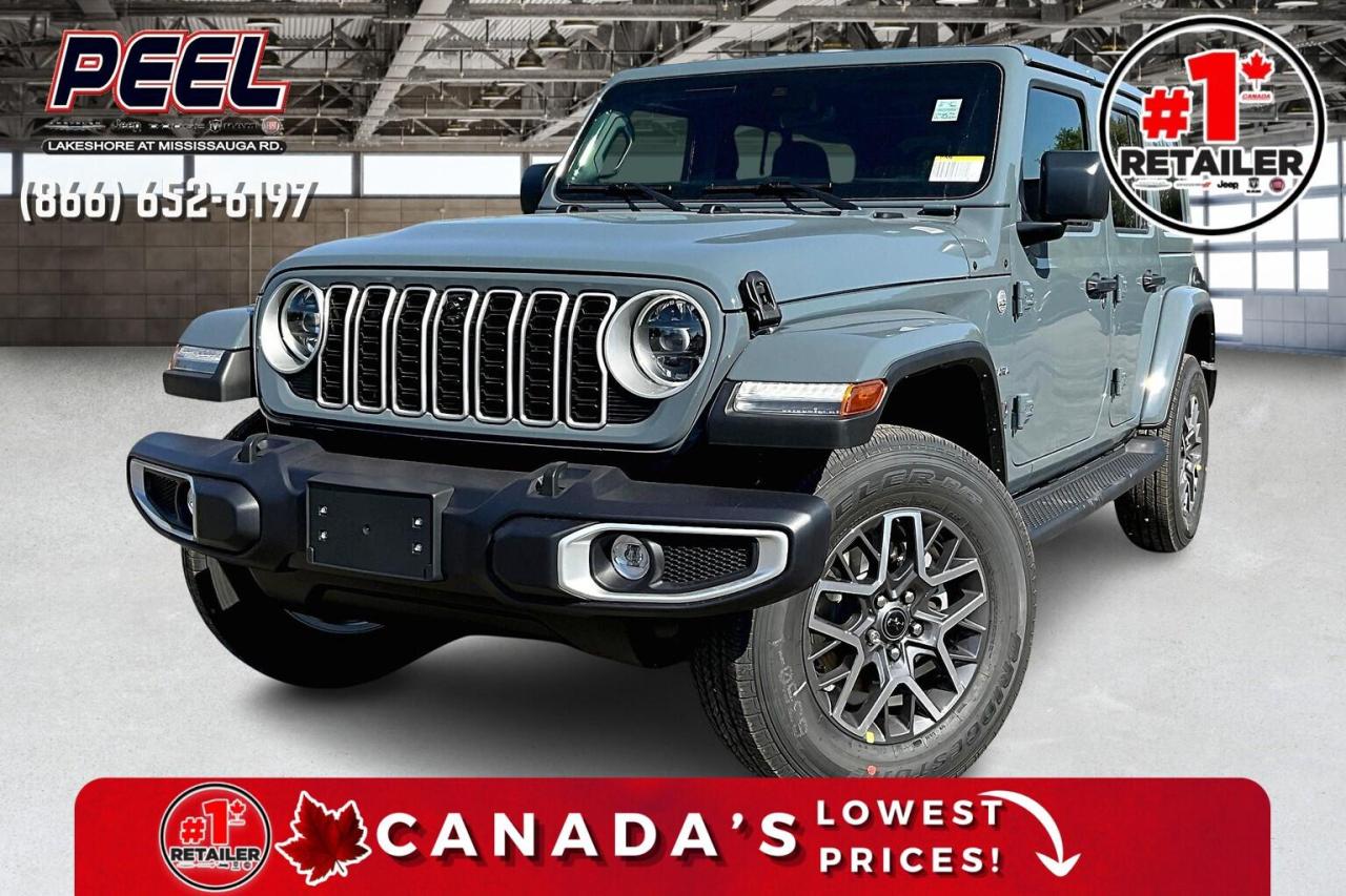 New 2024 Jeep Wrangler SAHARA 4DR| Tech&Safety Grp | Tow Grp | Steps for sale in Mississauga, ON