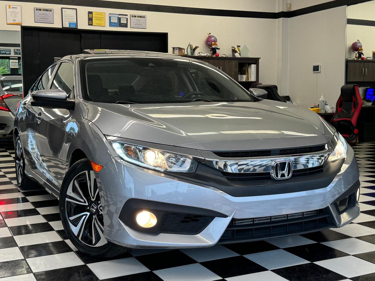 2016 Honda Civic EX-T+New Tires+Roof+Remote Start+CLEAN CARFAX - Photo #14