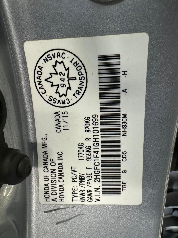 2016 Honda Civic EX-T+New Tires+Roof+Remote Start+CLEAN CARFAX - Photo #37