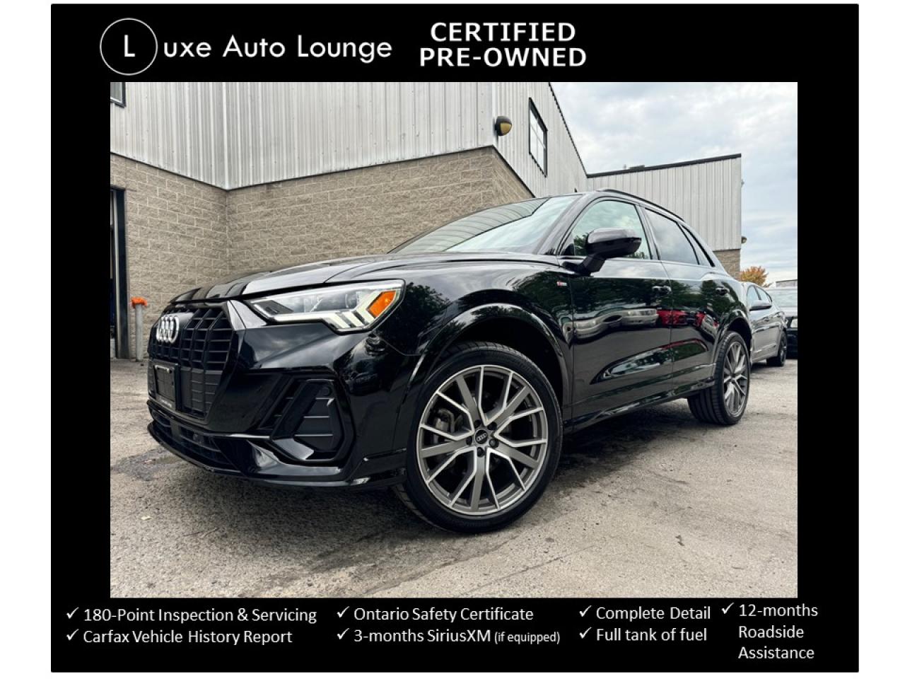 Used 2022 Audi Q3 PROGRESSIV, ONLY 20K!! S-LINE PKG, BLACK OPTICS!! for sale in Orleans, ON