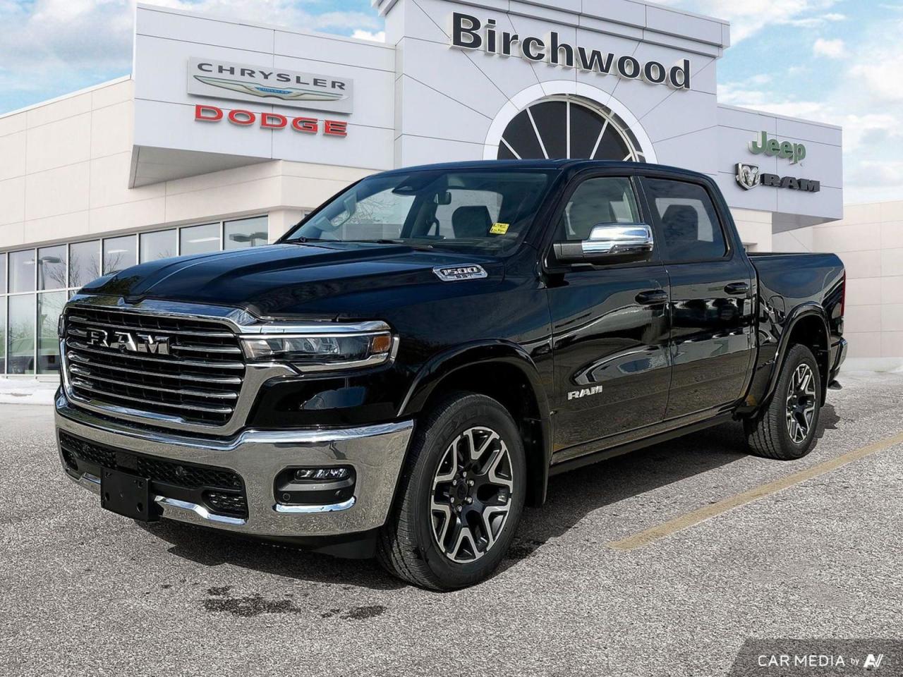 New 2025 RAM 1500 Laramie Dual–Pane Panoramic Sunroof for sale in Winnipeg, MB