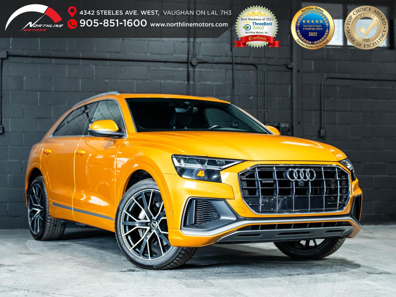 Used 2021 Audi Q8 Progressiv/S-LINE/360 CAM/PARK AID/CLEAN CARFAX for sale in Vaughan, ON