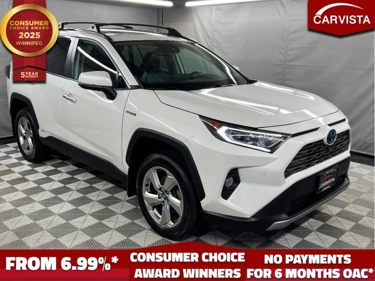Used 2019 Toyota RAV4 LIMITED AWD - HYBRID/NAV/REMOTE START - for sale in Winnipeg, MB