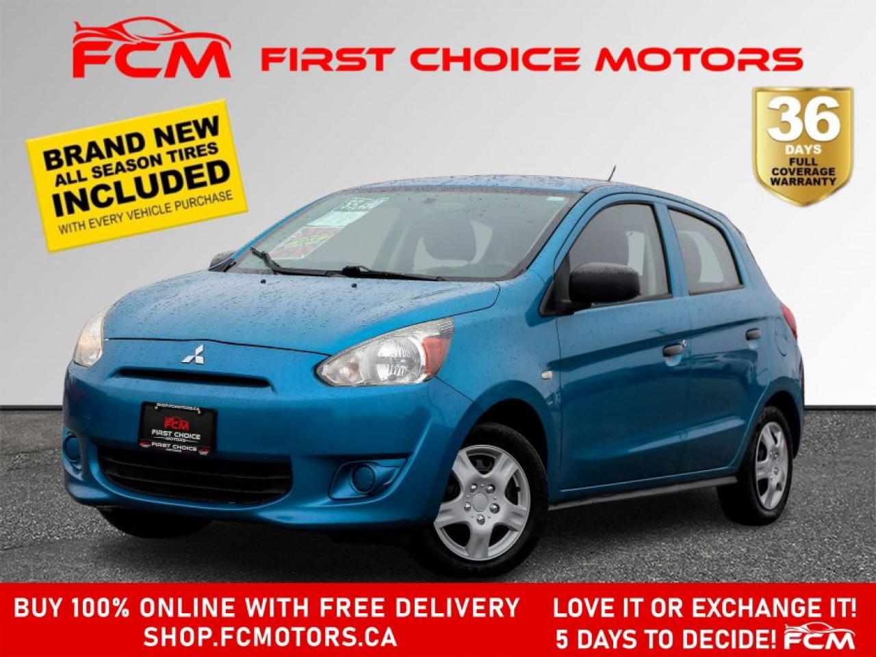 Used 2015 Mitsubishi Mirage ES ~MANUAL, FULLY CERTIFIED WITH WARRANTY!!!!~ for sale in North York, ON