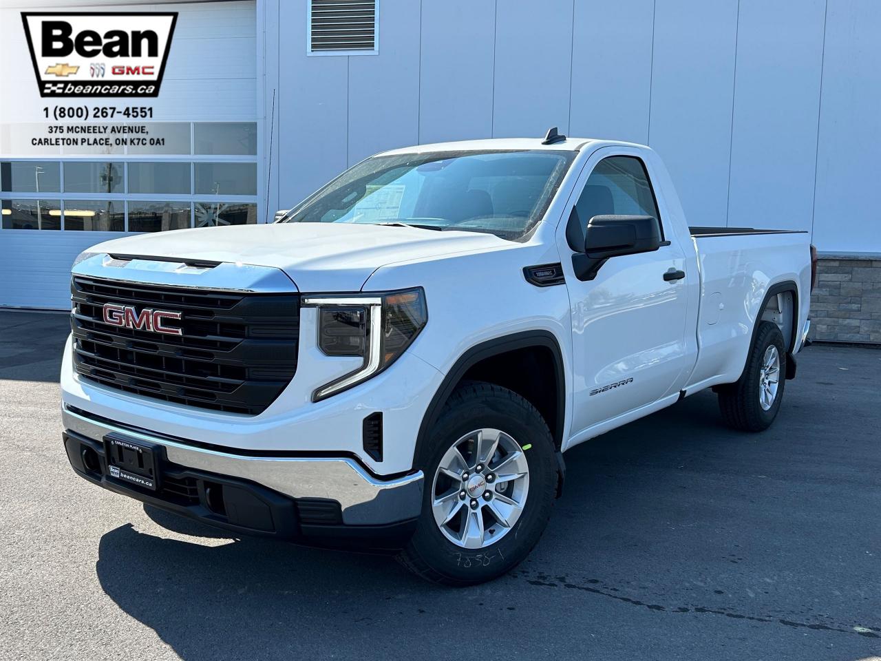 New 2025 GMC Sierra 1500 Pro 2.7L 4CYL WITH REMOTE ENTRY, HITCH GUIDANCE, HD REAR VISION CAMERA, CRUISE CONTROL for sale in Carleton Place, ON