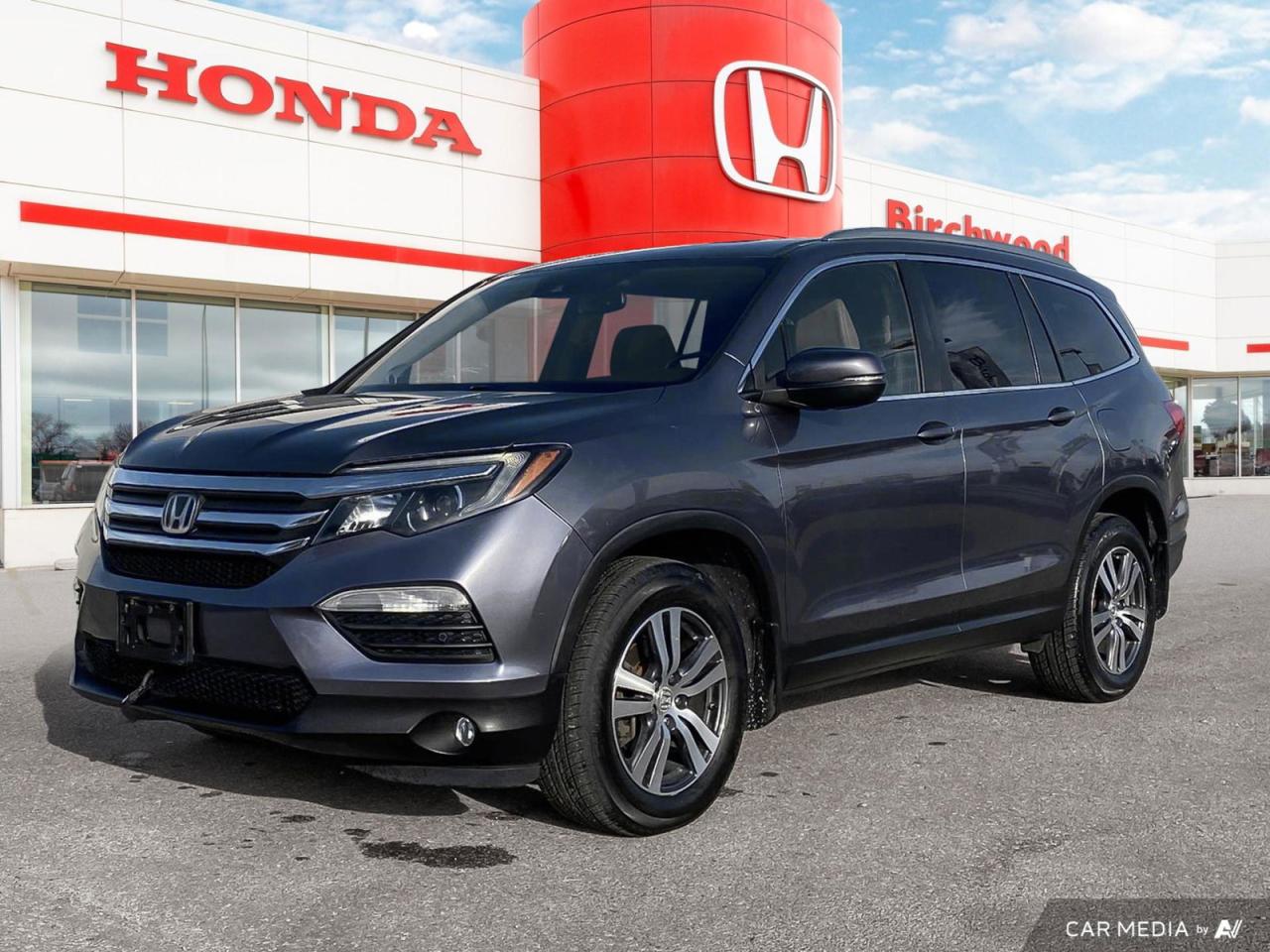 Used 2016 Honda Pilot EX-L Leather | DVD | 8 Passenger | Grey Color for sale in Winnipeg, MB