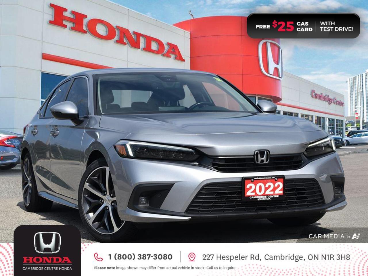 Used 2022 Honda Civic Touring POWER SUNROOF | GPS NAVIGATION | HONDA SENSING TECHNOLOGIES for sale in Cambridge, ON