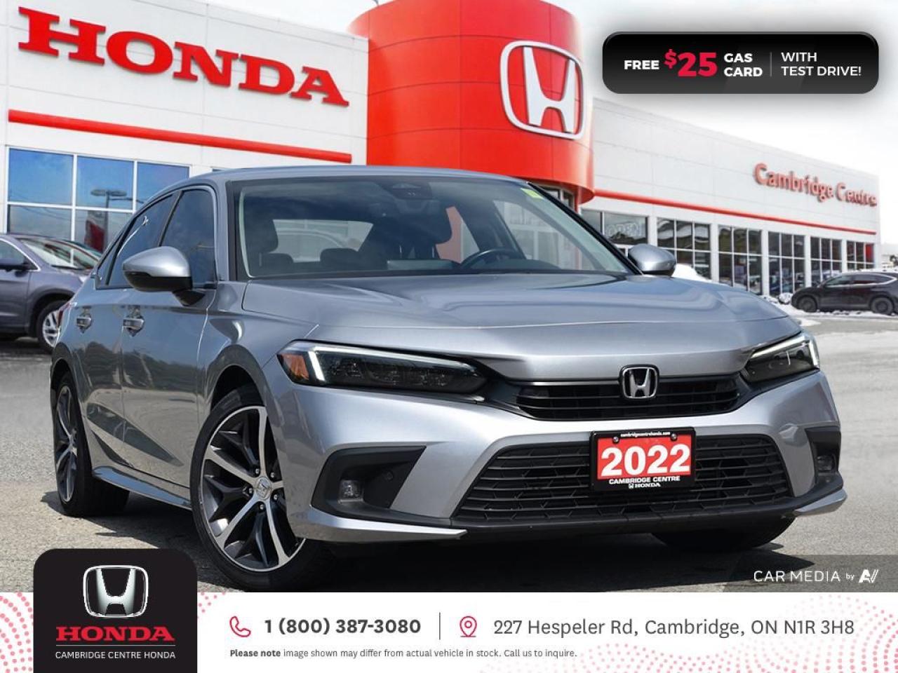 Used 2022 Honda Civic Touring POWER SUNROOF | GPS NAVIGATION | HONDA SENSING TECHNOLOGIES for sale in Cambridge, ON