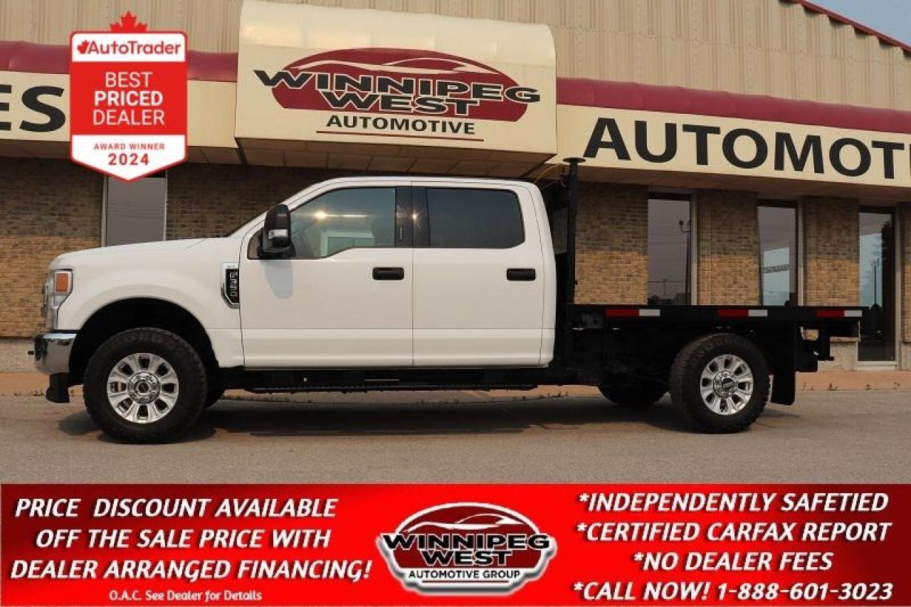 Used 2022 Ford F-350 XLT PREMIUM 4X4, FLAT DECK, LOW KMS READY TO WORK! for sale in Headingley, MB