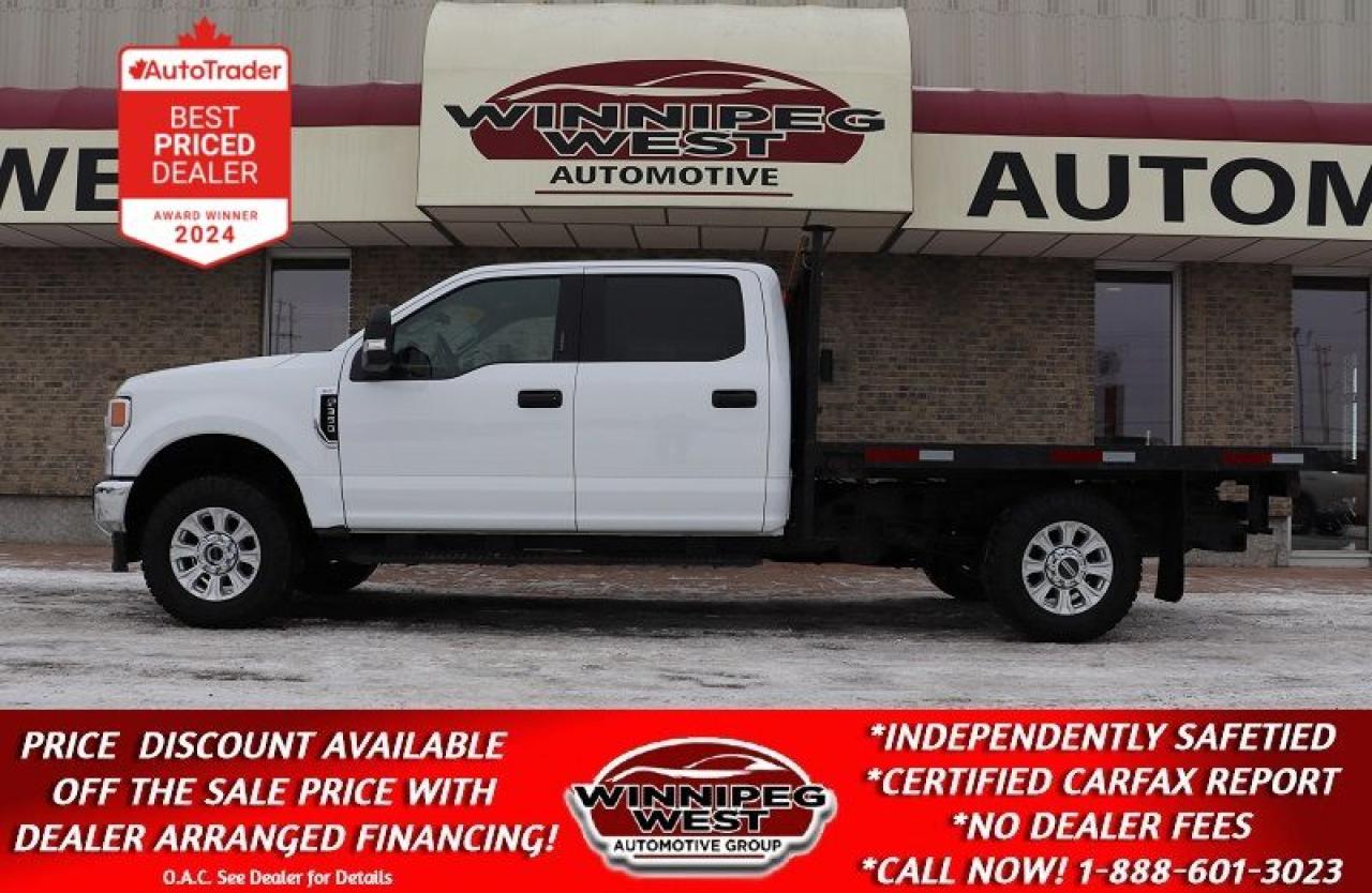 Used 2022 Ford F-350 XLT PREMIUM 4X4, FLAT DECK, LOW KMS READY TO WORK! for sale in Headingley, MB