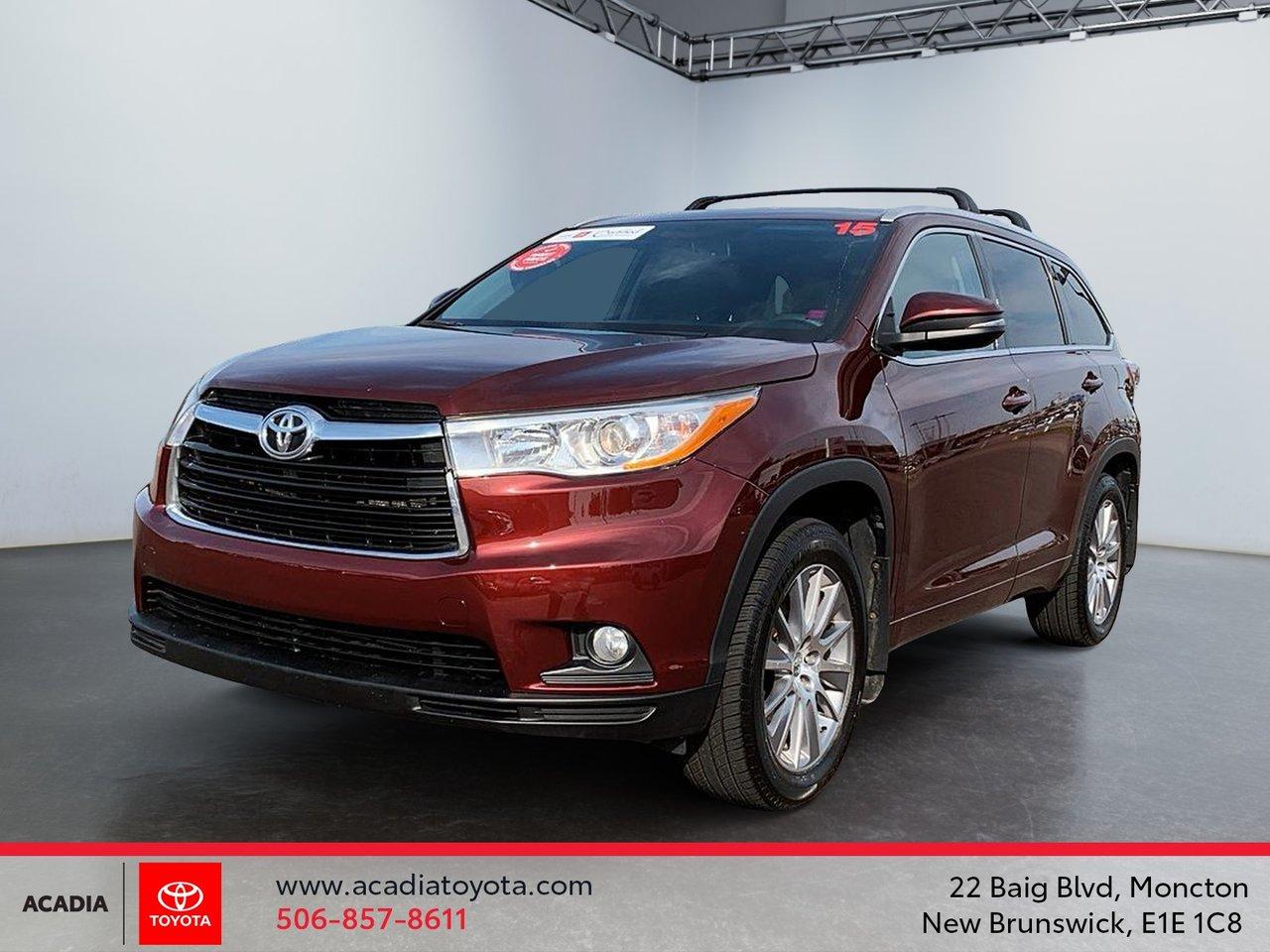 Used 2015 Toyota Highlander XLE for sale in Moncton, NB