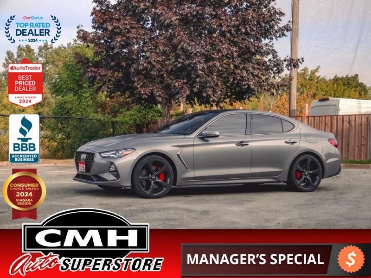 Used 2021 Genesis G70 3.3T Sport  **PANO ROOF - COOLED SEATS** for sale in St. Catharines, ON