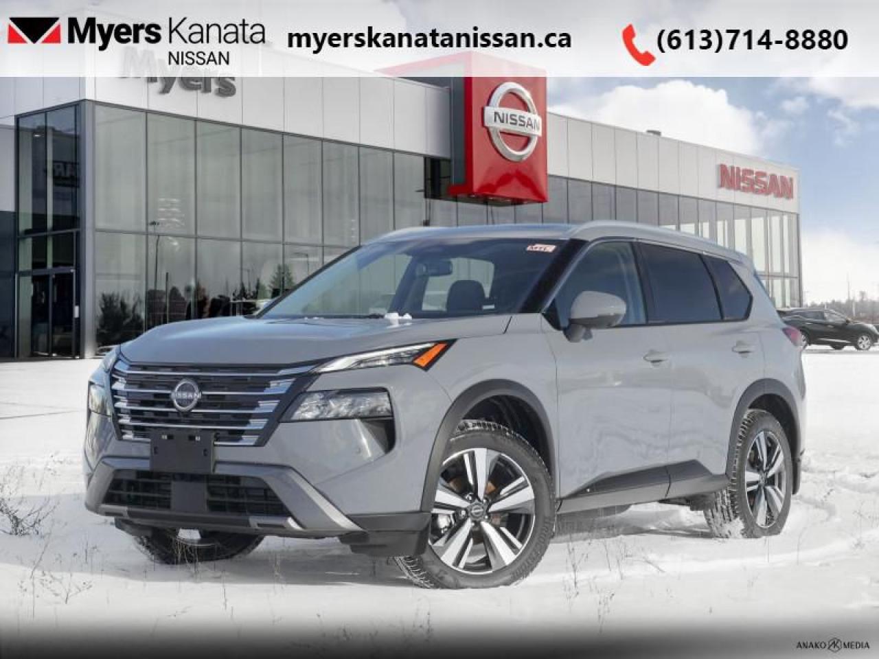 <b>Leather Seats,  Navigation,  360 Camera,  Moonroof,  Power Liftgate!</b><br> <br> <br> <br>  Thrilling power when you need it and long distance efficiency when you dont, this 2025 Rogue has it all covered. <br> <br>Nissan was out for more than designing a good crossover in this 2025 Rogue. They were designing an experience. Whether your adventure takes you on a winding mountain path or finding the secrets within the city limits, this Rogue is up for it all. Spirited and refined with space for all your cargo and the biggest personalities, this Rogue is an easy choice for your next family vehicle.<br> <br> This boulder gry prl SUV  has an automatic transmission and is powered by a  201HP 1.5L 3 Cylinder Engine.<br> <br> Our Rogues trim level is SL. Stepping up to this Rogue SL rewards you with 19-inch alloy wheels, leather upholstery, heated rear seats, a power moonroof, a power liftgate for rear cargo access, adaptive cruise control and ProPilot Assist. Also standard include heated front heats, a heated leather steering wheel, mobile hotspot internet access, proximity key with remote engine start, dual-zone climate control, and a 12.3-inch infotainment screen with NissanConnect, Apple CarPlay, and Android Auto. Safety features also include HD Enhanced Intelligent Around View Monitoring, lane departure warning, blind spot detection, front and rear collision mitigation, and rear parking sensors. This vehicle has been upgraded with the following features: Leather Seats,  Navigation,  360 Camera,  Moonroof,  Power Liftgate,  Adaptive Cruise Control,  Alloy Wheels. <br><br> <br/>    5.99% financing for 84 months. <br> Payments from <b>$690.58</b> monthly with $0 down for 84 months @ 5.99% APR O.A.C. ( Plus applicable taxes -  $621 Administration fee included. Licensing not included.    ).  Incentives expire 2025-01-02.  See dealer for details. <br> <br><br> Come by and check out our fleet of 40+ used cars and trucks and 110+ new cars and trucks for sale in Kanata.  o~o