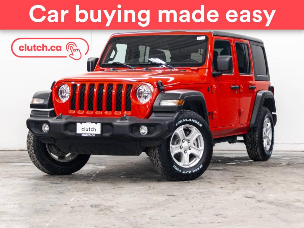 Used 2021 Jeep Wrangler Unlimited Sport S 4WD w/ Uconnect 4, Apple CarPlay & Android Auto, Dual Zone A/C for sale in Toronto, ON