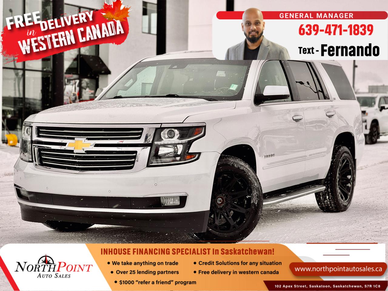 Used 2015 Chevrolet Tahoe LTZ for sale in Saskatoon, SK