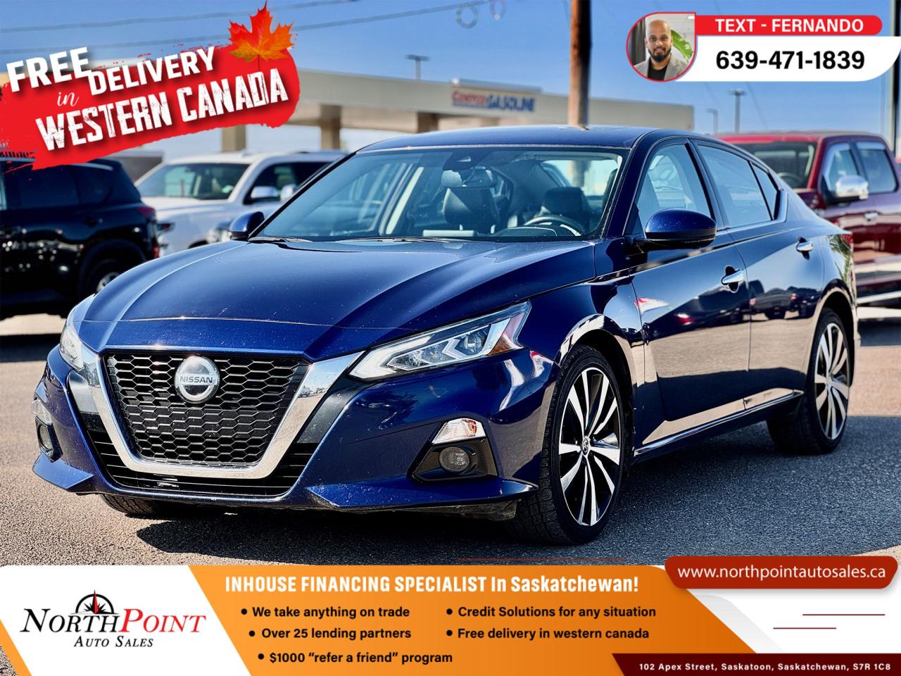 Used 2022 Nissan Altima 2.5 Platinum for sale in Saskatoon, SK