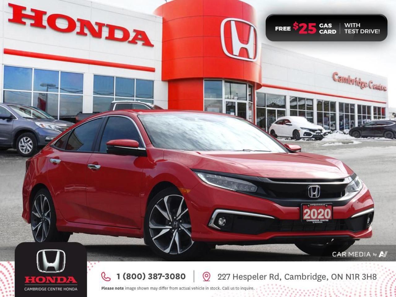 Used 2020 Honda Civic Touring POWER SUNROOF | GPS NAVIGATION | HONDA SENSING TECHNOLOGIES for sale in Cambridge, ON