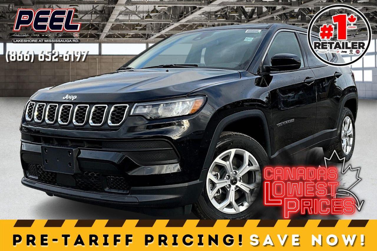 New 2025 Jeep Compass SPORT 4X4 | Htd Seats | carplay | 8.4