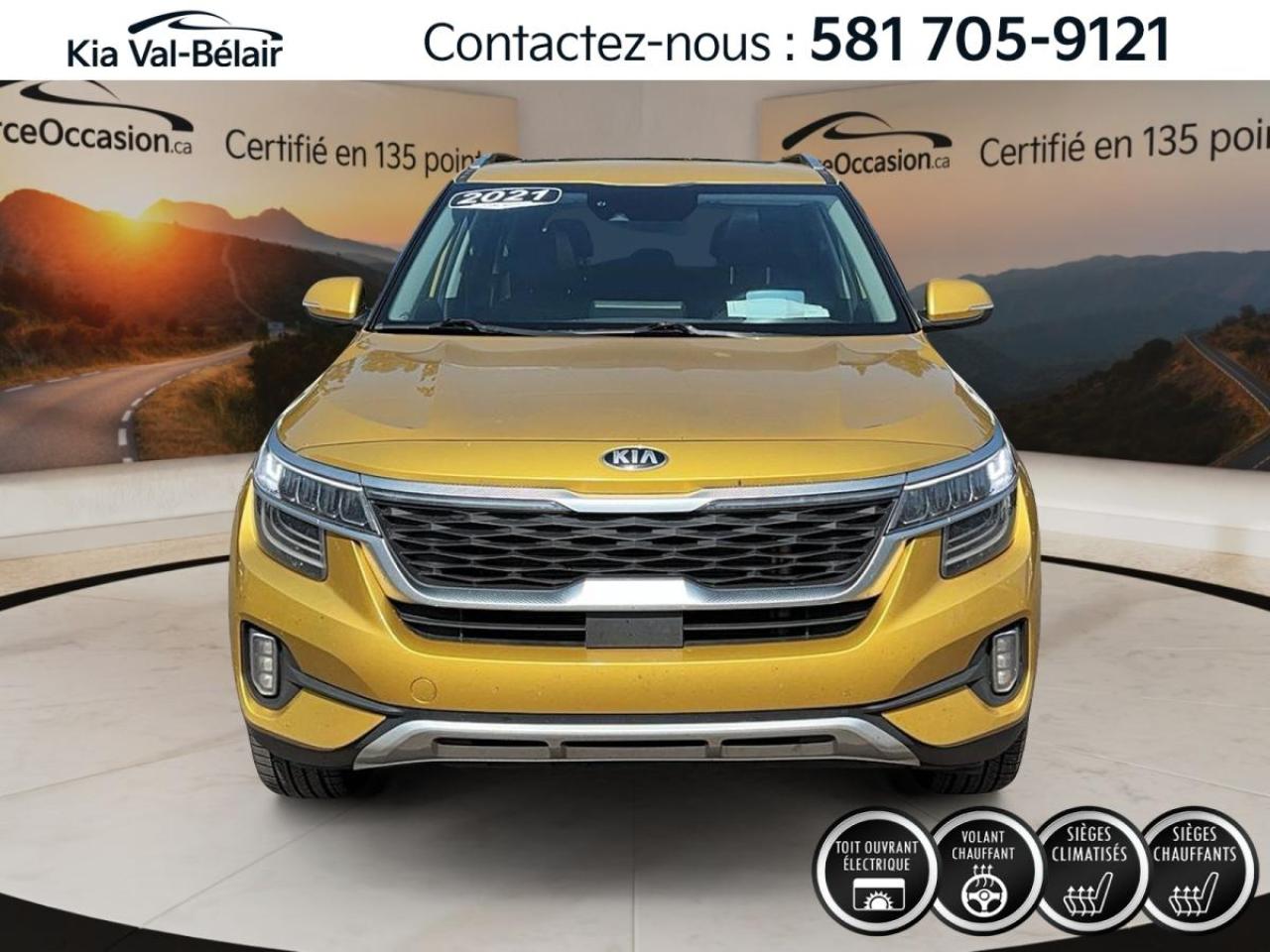 Used 2021 Kia Seltos SX TURBO *AWD *GPS *CUIR *TOIT *TETE HAUTE *BOSE for sale in Québec, QC