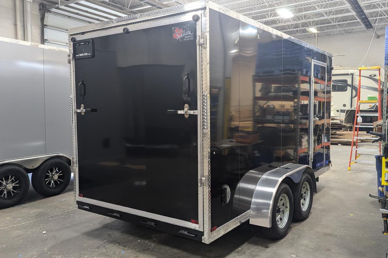 2024 Canadian Trailer Company 7x14 V-Nose Cargo Tailer Steel Tandem Axle Photo7