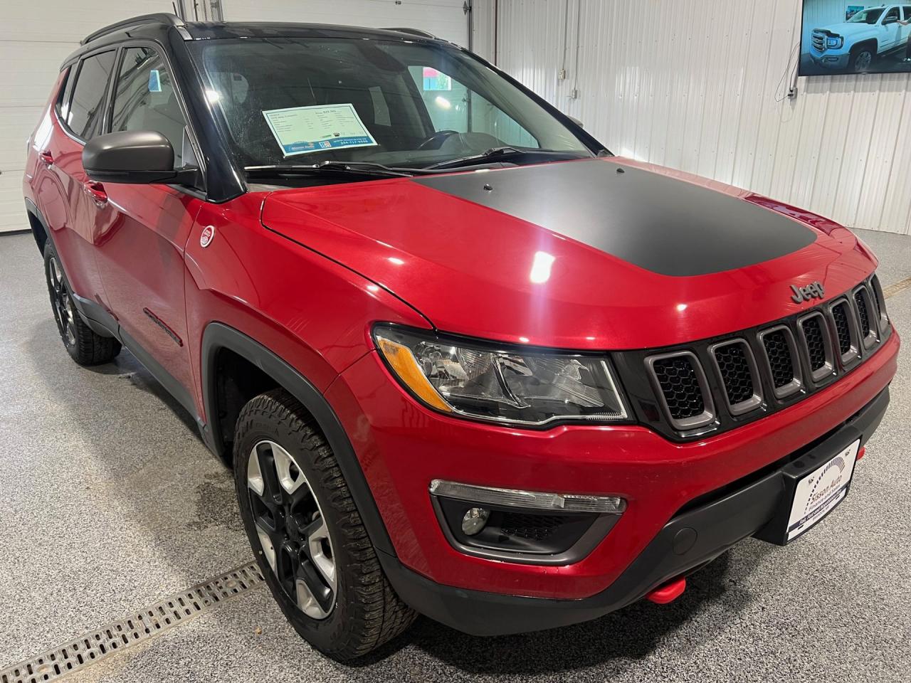 Used 2018 Jeep Compass Trailhawk 4WD #heated seats #pano sunroof for sale in Brandon, MB