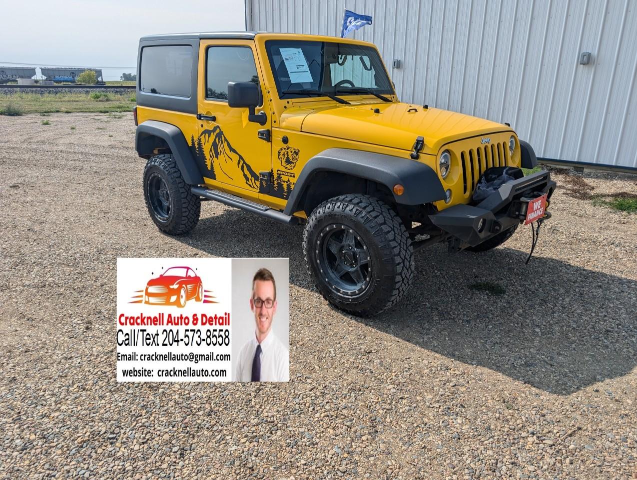 Used 2015 Jeep Wrangler 4WD 2dr Sport for sale in Carberry, MB