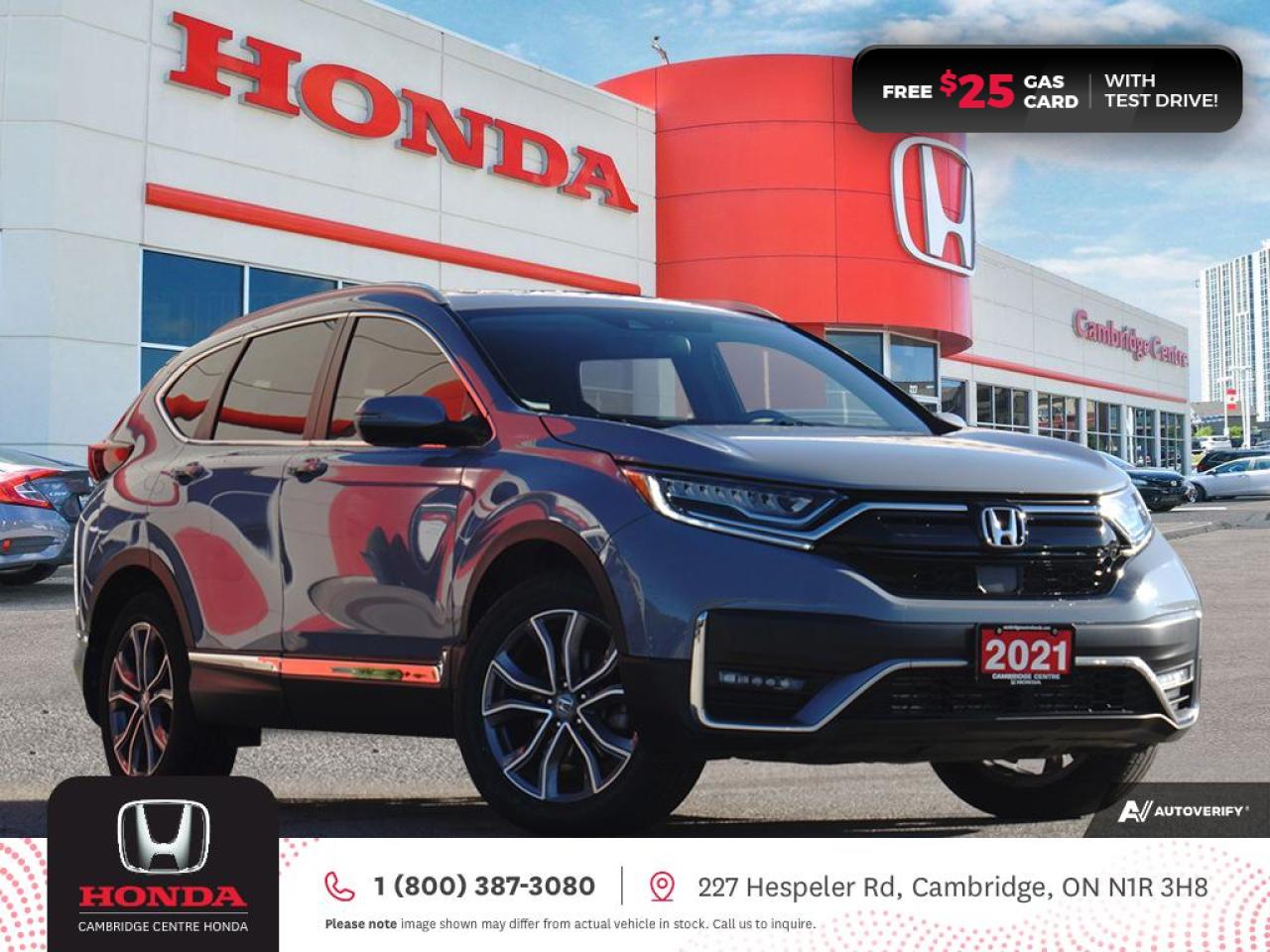 Used 2021 Honda CR-V Touring HONDA SENSING TECHNOLOGIES | REARVIEW CAMERA | APPLE CARPLAY™/ANDROID AUTO™ for sale in Cambridge, ON