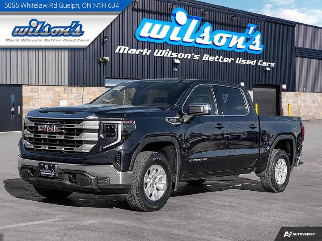 Used 2023 GMC Sierra 1500 SLE  Crew 4WD, 5.3L, Wireless CarPlay + Android, Power Seat, Heated Seats & more!! for sale in Guelph, ON