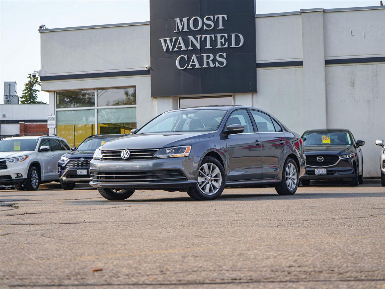 <div style=text-align: justify;><span style=font-size:14px;><span style=font-family:times new roman,times,serif;>This 2015 Volkswagen Jetta has a CLEAN CARFAX with no accidents and is also a Canadian vehicle with service records. High-value options included with this vehicle are; sunroof, back up camera touchscreen, heated seats and 16” alloy rims, offering immense value.</span></span><br /><span style=font-size:14px;><span style=font-family:times new roman,times,serif;> <br />Why buy from us?<br /> <br />Most Wanted Cars is a place where customers send their family and friends. MWC offers the best financing options in Kitchener-Waterloo and the surrounding areas. Family-owned and operated, MWC has served customers since 1975 and is also DealerRater’s 2022 Provincial Winner for Used Car Dealers. MWC is also honoured to have an A+ standing on Better Business Bureau and a 4.8/5 customer satisfaction rating across all online platforms with over 1400 reviews. With two locations to serve you better, our inventory consists of over 150 used cars, trucks, vans, and SUVs.<br /> <br />Our main office is located at 1620 King Street East, Kitchener, Ontario. Please call us at 519-772-3040 or visit our website at www.mostwantedcars.ca to check out our full inventory list and complete an easy online finance application to get exclusive online preferred rates.<br /> <br />*Price listed is available to finance purchases only on approved credit. The price of the vehicle may differ from other forms of payment. Taxes and licensing are excluded from the price shown above*</span></span></div>