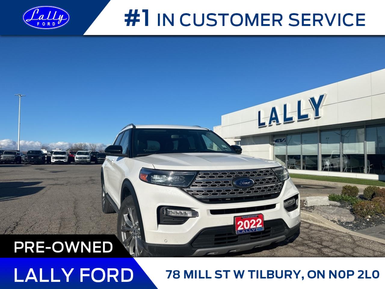 Used 2022 Ford Explorer Limited, Roof, Nav, Leather!! for sale in Tilbury, ON