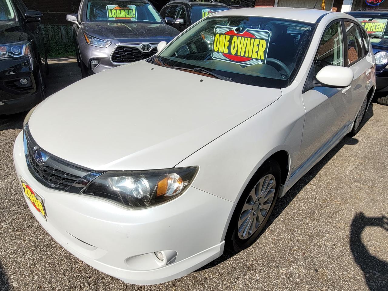 <p>Accident Free, Certified, Financing Available & Trade-ins Welcome!</p><p>CONTINENTAL Pro Contact TX Tires</p><p>NEW Brakes!</p><p>Get ready to conquer the Canadian roads in style and comfort with this 2008 Subaru Impreza 5dr HB Auto 2.5i Sport, available at Rockwood Motor Products. This sleek white sedan with a black interior is a classic choice for any driver looking for a reliable and versatile vehicle. Featuring a powerful 1.8L I4 engine and a smooth automatic transmission, this Impreza handles beautifully with its all-wheel-drive system.</p><p>This well-maintained Impreza has just 162,000km on the odometer, proving its durability and potential for many miles to come. It&rsquo;s packed with desirable features, including heated front seats for those chilly Canadian mornings, keyless entry for added convenience, and a leather-wrapped steering wheel for a touch of luxury. Safety is paramount with features like anti-lock brakes, stability control, and multiple airbags.</p><p>Here are five key features that will make this Subaru stand out:</p><ul><li><strong>All-Wheel Drive:</strong> Tackle any weather condition with confidence thanks to Subarus legendary symmetrical all-wheel drive system.</li><li><strong>Heated Front Seats:</strong> Enjoy cozy warmth on even the coldest winter days with heated front seats.</li><li><strong>Leather-Wrapped Steering Wheel:</strong> Experience a touch of luxury with a comfortable and stylish leather-wrapped steering wheel.</li><li><strong>Keyless Entry:</strong> Enjoy the convenience of keyless entry, making it easy to unlock and start your Subaru.</li><li><strong>Safety Features:</strong> Stay safe and secure with a suite of safety features including anti-lock brakes, stability control, and multiple airbags.</li></ul><p>This 2008 Subaru Impreza is ready to take you on your next adventure. Visit Rockwood Motor Products today to experience it for yourself!</p><p><em>Powered by AutoIntelligence&trade; AI</em></p>