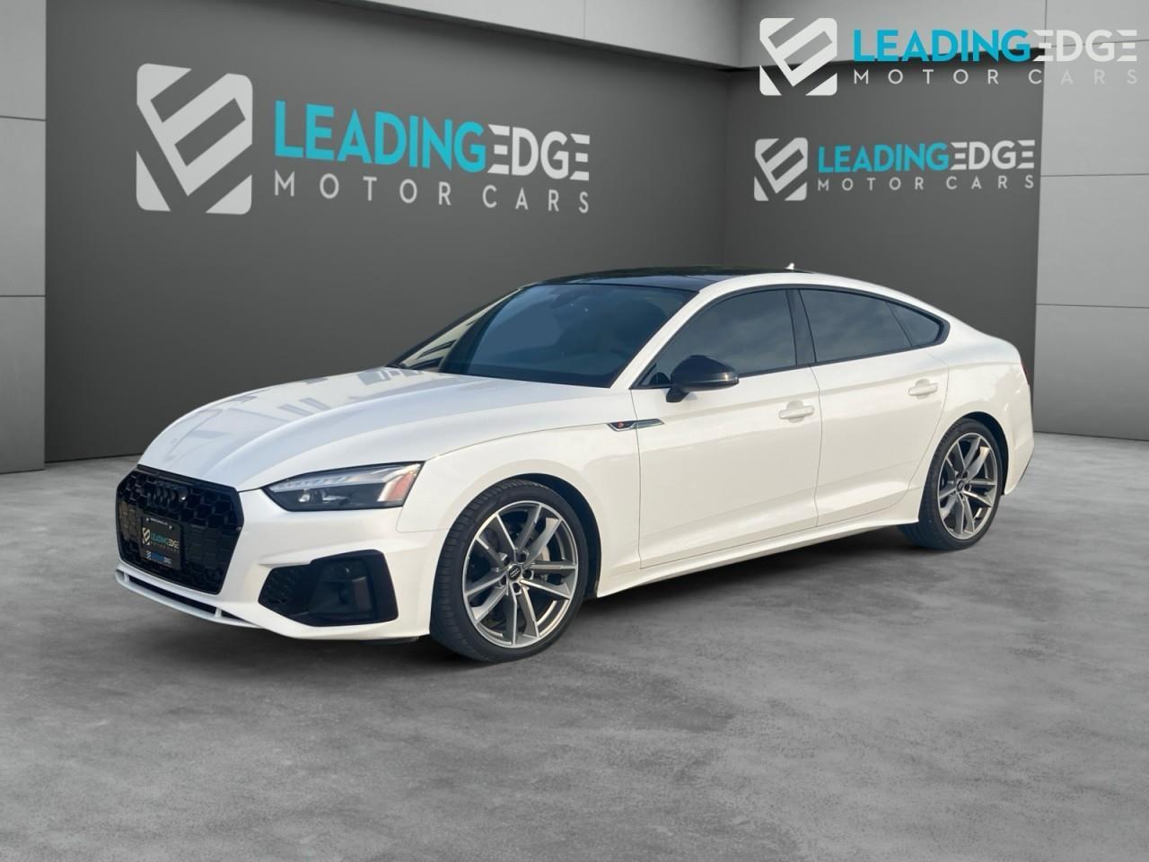 <h1>2020 AUDI A5 PROGRESSIVE S-LINE QUATTRO</h1><p>*** JUST IN *** QUATTRO AWD *** POWER HEATED LEATHER SEATS *** ALUMINUM WHEELS *** KEYLESS ENTRY *** PUSH TO START *** HEATED STEERING WHEEL *** POWER SUNROOF *** APPLE CARPLAY - ANDROID AUTO *** AND MORE *** ONLY $26987 *** CALL OR TEXT TODAY *** 905-590-3343 ***</p><p>Leading Edge Motor Cars - We value the opportunity to earn your business. Over 20 years in business. Financing and extended warranty available! We approve New Credit, Bad Credit and No Credit, Talk to us today, drive tomorrow! Carproof provided with every vehicle. Safety and Etest included! NO HIDDEN FEES! Call to book an appointment for a showing! We believe in offering haggle free pricing to save you time and money. All of our pricing is plus applicable taxes and licensing, with financing available on approved credit. Just simply ask us how! We work hard to ensure you are buying the right vehicle and will advise you every step of the way. Good credit or bad credit we can get you approved!</p><p>*** CALL OR TEXT 905-590-3343 ***</p>