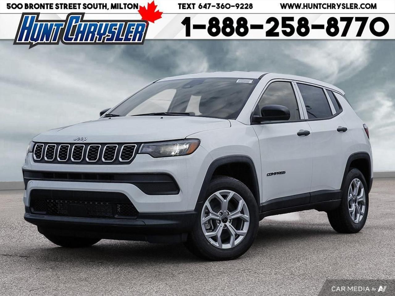 New 2025 Jeep Compass SPORT | 4X4 | SAFETY | HTD STS | 8.4 TOUCH & MORE! for sale in Milton, ON