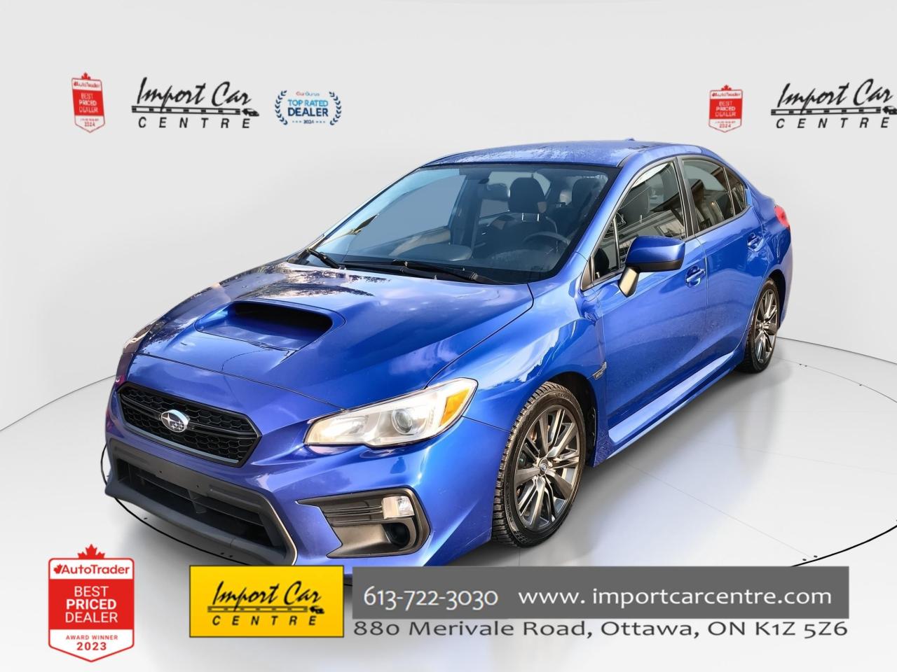 Used 2021 Subaru WRX 6SPD, CLIMATE CTRL., BK. CAM, HTD. SEATS, 17 ALLOY for sale in Ottawa, ON