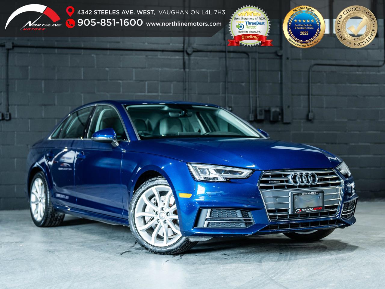 Used 2018 Audi A4 Progressiv/ROOF/CAM/Driver Assist/ CLEAN CARFAX for sale in Vaughan, ON