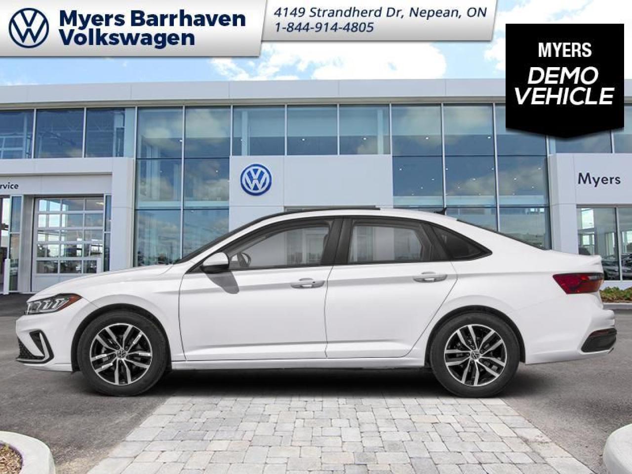 <b>Sport Package!</b><br> <br> <br> <br>  Greetings. <br> <br><br> <br> This oryx white pearl effect sedan  has an automatic transmission.<br> <br> Our Jettas trim level is Comfortline. Standard features include wireless charging for mobile devices, adaptive cruise control and remote engine start, along with heated front seats with a heated steering wheel, mobile hotspot internet access, and an 8-inch infotainment screen with SiriusXM, Apple CarPlay and Android Auto. Safety features include lane keeping assist with lane departure warning, blind spot monitoring, front and rear collision mitigation and autonomous emergency braking. This vehicle has been upgraded with the following features: Sport Package.  This is a demonstrator vehicle driven by a member of our staff and has just 2175 kms.<br><br> <br>To apply right now for financing use this link : <a href=https://www.barrhavenvw.ca/en/form/new/financing-request-step-1/44 target=_blank>https://www.barrhavenvw.ca/en/form/new/financing-request-step-1/44</a><br><br> <br/>    6.29% financing for 84 months. <br> Buy this vehicle now for the lowest bi-weekly payment of <b>$243.65</b> with $0 down for 84 months @ 6.29% APR O.A.C. ( Plus applicable taxes -  $840 Documentation fee. Cash purchase selling price includes: Tire Stewardship ($20.00), OMVIC Fee ($12.50). (HST) are extra. </br>(HST), licence, insurance & registration not included </br>    ).  Incentives expire 2025-02-28.  See dealer for details. <br> <br> <br>LEASING:<br><br>Estimated Lease Payment: $218 bi-weekly <br>Payment based on 6.99% lease financing for 60 months with $0 down payment on approved credit. Total obligation $28,403. Mileage allowance of 16,000 KM/year. Offer expires 2025-02-28.<br><br><br>We are your premier Volkswagen dealership in the region. If youre looking for a new Volkswagen or a car, check out Barrhaven Volkswagens new, pre-owned, and certified pre-owned Volkswagen inventories. We have the complete lineup of new Volkswagen vehicles in stock like the GTI, Golf R, Jetta, Tiguan, Atlas Cross Sport, Volkswagen ID.4 electric vehicle, and Atlas. If you cant find the Volkswagen model youre looking for in the colour that you want, feel free to contact us and well be happy to find it for you. If youre in the market for pre-owned cars, make sure you check out our inventory. If you see a car that you like, contact 844-914-4805 to schedule a test drive.<br> Come by and check out our fleet of 40+ used cars and trucks and 90+ new cars and trucks for sale in Nepean.  o~o