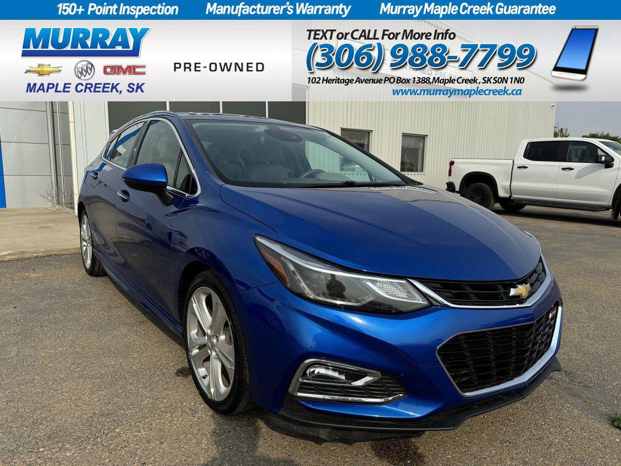 Used 2017 Chevrolet Cruze Premier for sale in Maple Creek, SK