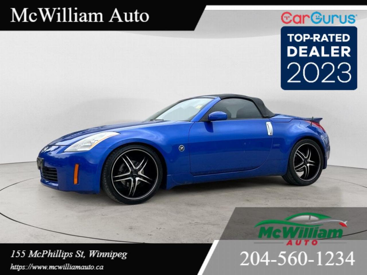 Used 2004 Nissan 350Z Roadster *ZERO ACCIDENTS* *MICKEY THOMPSON RACING TIRES* *300HP RWD* *HEATED LEATHER SEATS* *ZERO RUST* for sale in Winnipeg, MB