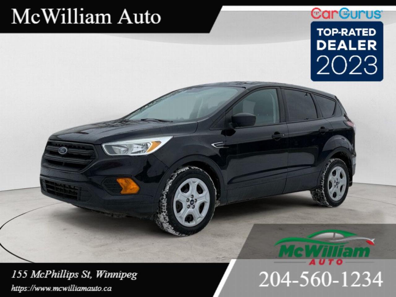 <br>Check out this 2017 Ford Escape SUV with a sleek black exterior and a clean charcoal interior! With zero accidents, a low price, and a clean title, this reliable 4-cylinder engine car is ready for a new owner. Dont miss out on this fantastic deal!<br><br> At McWilliam Auto we pride ourselves on being the number 1 priced dealer in Manitoba. Our key focus is ensuring the quality of our vehicles are top notch while maintaining an excellent price. McWilliam auto is best known for being a changer of todays in.car market.in. The number one, no hassle price, makes buyers get the right price no matter if you know or dont know todays car market. Our in.1 price.in. policy ensures all customers get the best possible price. Yes you heard it right, 1 price is the best price!<br><br> Our lot is always full of great options no matter what your needs are, with over 100 quality pre-owned vehicles in stock we got you covered! If you are in the market for a Truck, SUV, Van or Sedan and are looking for quality at a great price then look no further and call today, One of our Knowledgeable and dedicated Sales people will steer you in the right direction. <br><br> We also offer the best priced Premium warranties and seamless onsite financing here to improve your buying experience. Our Finance manager is the best in the Business! working quickly and diligently to secure you affordable financing is our specialty. Give us a call and get pre approved today!<br><br>DEALER PERMIT #4611<br><br>Call today: 204-560-1234<br><br>Visit us TODAY at 155 McPhillips St, Winnipeg, MB <br><br>Website: www.mcwiliamauto.ca<br><br>Email: winnipegcar@gmail.com<br><br>Click here to get pre approved:<br><br>https://www.mcwilliamauto.ca/car-loan-application/<br><br> <br><br> <br><br> IMPORTANT DISCLAIMER : <br><br> <br><br>This vehicle is a used vehicle, all the features and information may not be accurate from the descriptions above, please check the actual vehicle for the actual information.