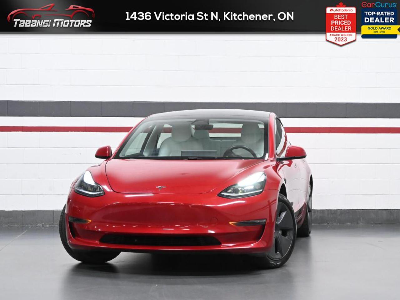 Used 2023 Tesla Model 3 Standard Range Plus   No Accident White Leather Autopilot Navigation Glass Roof for sale in Mississauga, ON