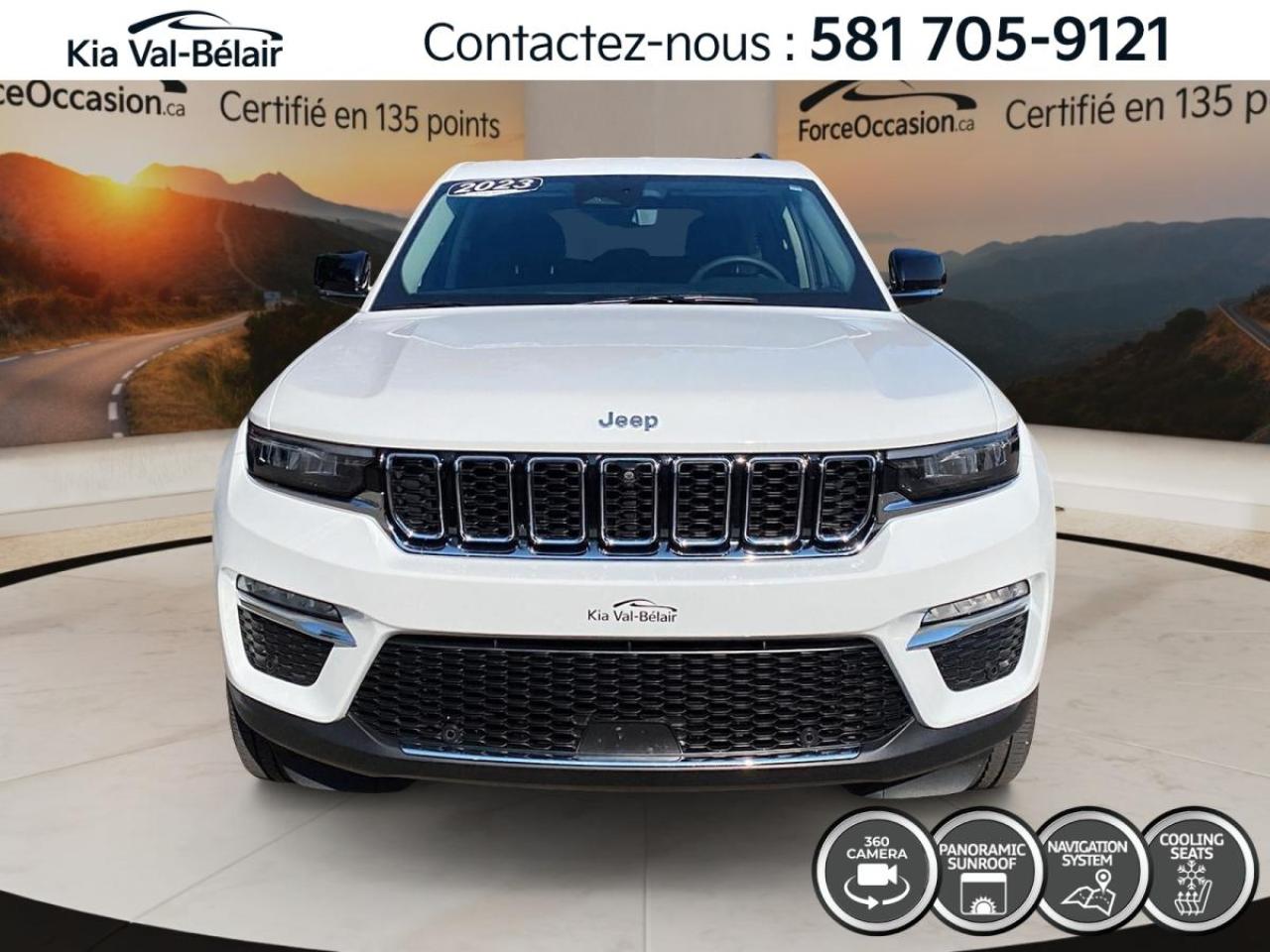 Used 2023 Jeep Grand Cherokee LIMITED *4X4 *GPS *CUIR *BIZONE *CAMERA for sale in Québec, QC