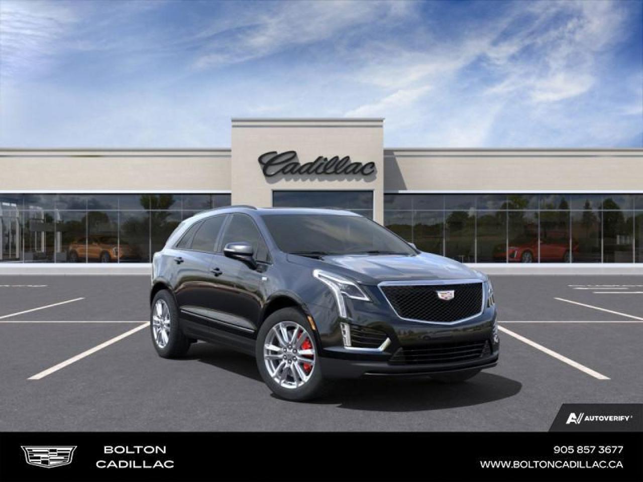 <b>Leather Seats!</b><br> <br> <br> <br>Luxury Tax is not included in the MSRP of all applicable vehicles.<br> <br>  Cadillacs 2025 XT5 strikes a good balance between form and function, providing an exquisitely-styled exterior with an ergonomic interior and impressive road dynamics. <br> <br>This head-turning Cadillac XT5 is engineered to deliver a refined and luxurious experience, keeping in tune with Cadillacs ethos. The exterior styling is handsome and upscale; its well-equipped cabin is quiet when cruising, and theres plenty of space for four adults and their luggage. With excellent road manners and stellar performance, this Cadillac XT5 is a compelling option in the competitive luxury crossover SUV segment.<br> <br> This stellar black metallic  SUV  has an automatic transmission and is powered by a  310HP 3.6L V6 Cylinder Engine.<br> <br> Our XT5s trim level is Sport. This range-topping XT5 Sport adds in adaptive performance suspension, an expansive power glass sunroof, polished aluminum wheels, a14-speaker Bose audio system, embedded navigation, and wireless mobile charging. This exquisite SUV is also decked with great features such as a power liftgate for rear cargo access, wireless Apple CarPlay and Android Auto, heated front seats with perforated leather seating upholstery, and adaptive remote start. Additional features include lane keeping assist with lane departure warning, front pedestrian braking, Teen Driver, cruise control, Wi-Fi hotspot capability, and even more! This vehicle has been upgraded with the following features: Leather Seats. <br><br> <br>To apply right now for financing use this link : <a href=http://www.boltongm.ca/?https://CreditOnline.dealertrack.ca/Web/Default.aspx?Token=44d8010f-7908-4762-ad47-0d0b7de44fa8&Lang=en target=_blank>http://www.boltongm.ca/?https://CreditOnline.dealertrack.ca/Web/Default.aspx?Token=44d8010f-7908-4762-ad47-0d0b7de44fa8&Lang=en</a><br><br> <br/>    3.99% financing for 84 months.  Incentives expire 2024-12-02.  See dealer for details. <br> <br>At Bolton Motor Products, we offer new and pre-enjoyed luxury Cadillacs in Bolton. Our sales staff will help you find that new or used car you have been searching for in the Bolton, Brampton, Nobleton, Kleinburg, Vaughan, & Maple area. o~o