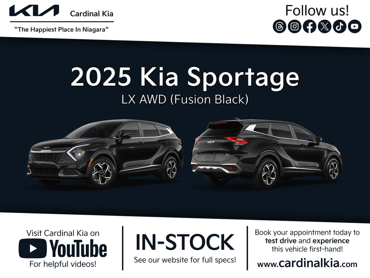 New 2025 Kia Sportage LX for sale in Niagara Falls, ON